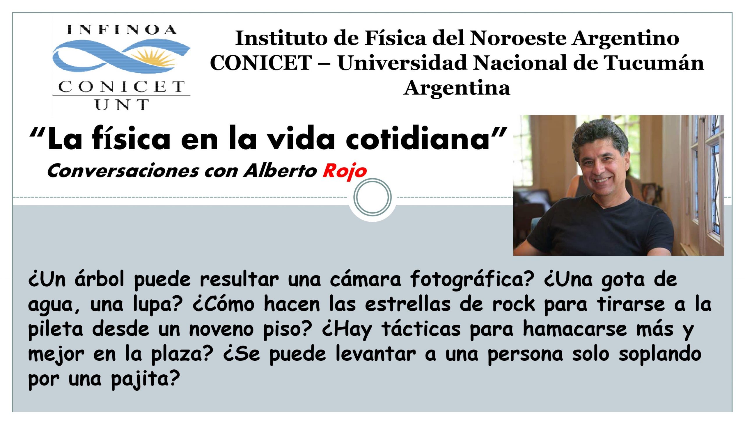 Coloquio: La Física en la Vida Cotidiana | INFINOA